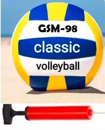 Golden Star Sports Meerut GSM-0099 Quality pu Volleyball with Pump Volleyball - Size: 4
