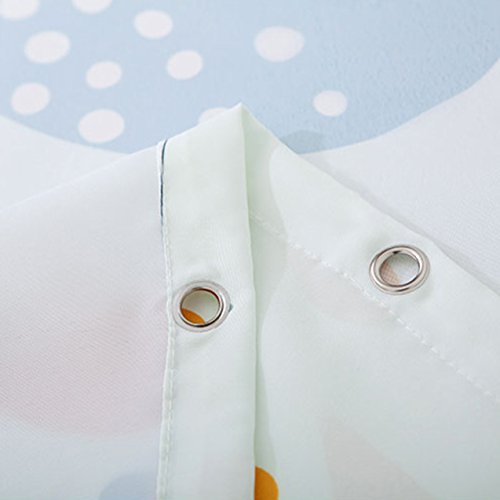 Kids Cartoon Shower Curtains Super Mario, 3D Print Children Shower Curtain, Kids Boy Bath Décor Fabric Curtains Sets With Hooks, 71 X 71 Inch #TOP3