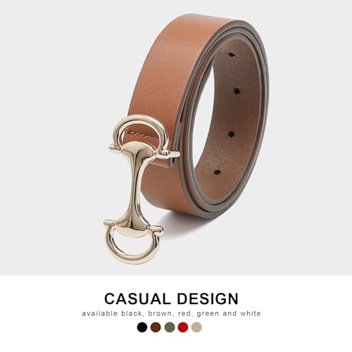 Women Belts for Jeans Dresses Skinny Waist Belt with Gold Buckle Thin Belts for Ladies4