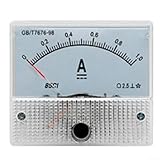 85C1A DC Amperemeter Zeiger Panel Meter mit genauer Messung und ABS-Schale für den Einsatz in Elektro- und Bergbaugeräten (DC 1A)