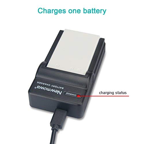 Newmowa EN-EL5 Batería (2-Pack) y Kit Cargador USB portátil para EN-EL5, Coolpix P530, P520, P510, P100, P500, P5100, P5000, P6000, P90, P80