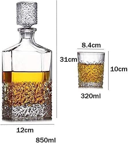 Whisky Decanter, Wine Decanter, Whisky Decanter Glazen Set 7 stks 100% Crystal Glass Tumblers met glazen afdekking… - Image 3