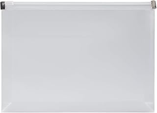 JAM PAPER Plastic Envelopes with Zip Closure - Small - 4 1/2 x 6 1/2 - Clear - 12/Pack