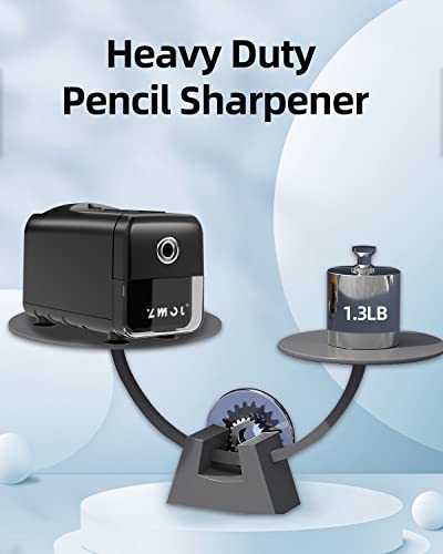 Zmol Electric Pencil Sharpeners,Heavy Duty Classroom Pencil Sharpeners For Colored Pencil,Auto-Stop/ 3 Modes To Choose/Super Sharp&Fast/Safe To Kids Automatic,Commercial Industrial Pencil Sharpener #TOP6