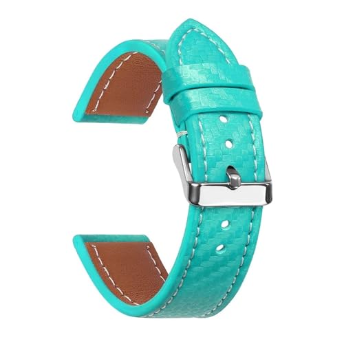 Bracelet montre cuir grain carbone yingyingjia interchangeable 18-24mm