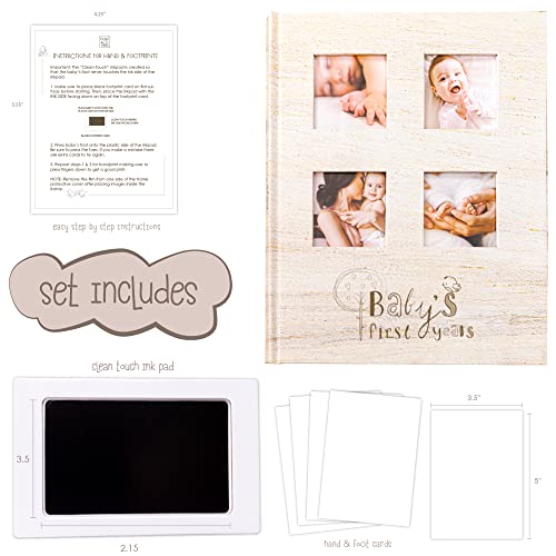 Hapinest Baby Memory Book Scrapbook Album For First 5 Years - Newborn Gender Neutral Baby Boy Or Girl Keepsake Registry Or Shower Gifts #TOP2