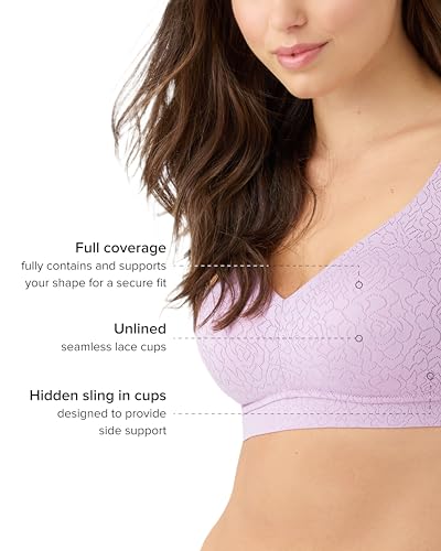 Image of Wacoal Women's Inside Job Unlined Full Coverage Wire Free Bra, 852345