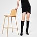 GENSHUO Women's Knee High Boots Square Toe Chunky Heel Dress Tall Boots with Side Zipper Comfortable Elastic Winter Fashion Shoes Black Size 7