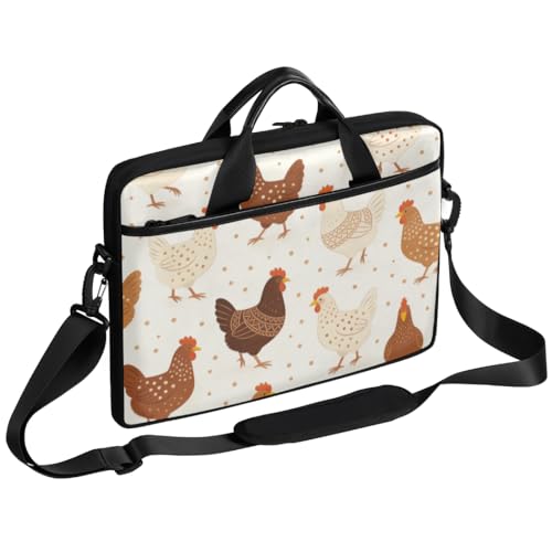 Bolso para laptop beige estilo retro 14-15 pulg miniatura 1