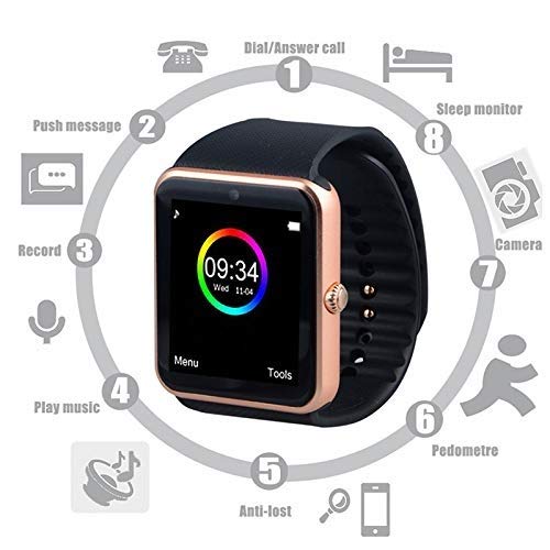 WATTP Reloj Inteligente para Hombre Gt08 reloj de