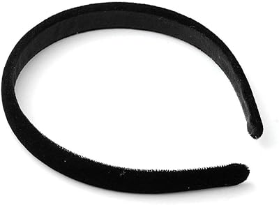 Hairband, One Black Knit Fabric (Not Velvet) 1/2