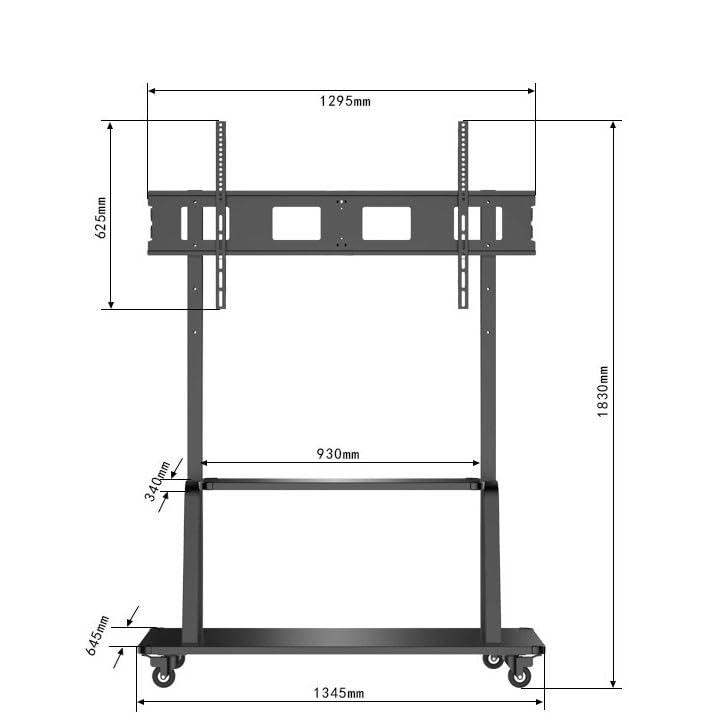 Soporte universal móvil para TV de 52-150 pulgadas miniatura 2