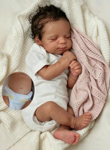 Reborn Baby Dolls Silicone Full Body Black