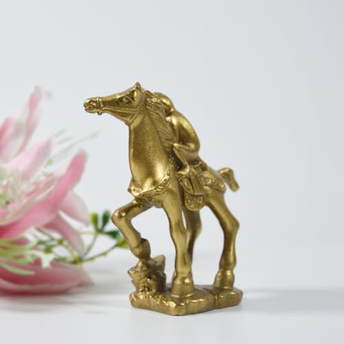 Estatua de Mono Feng Shui Montando Caballo en Bronce miniatura 4