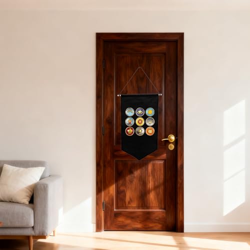 Leislam Broschen Pin Organizer, Orden Aufbewahrung, Broschen Organizer, Sammeln Display, Filz Broschen Pin Display Holder, Emaille Pin Anzeige Halter, Schwarz, Anstecknadel Vitrine