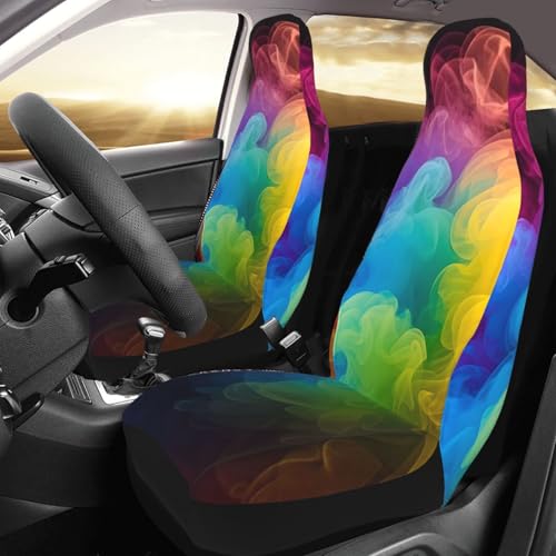 Housse de siège de voiture arc-en-ciel lot de 2 pour SUV