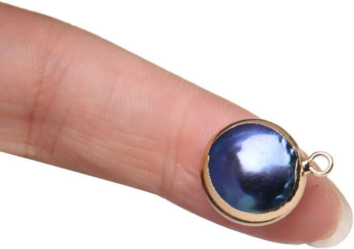 LE SKY 5 Pcs Pearl Pendants Loose Round Pearl Pendants Charms for Jewelry Making Necklace Bracelet Women DIY - Image 3