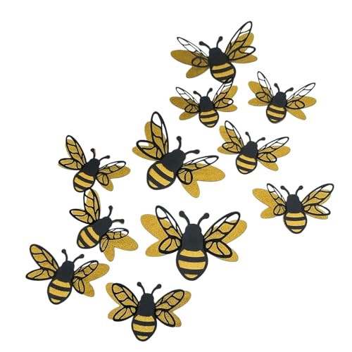 Vinilos decorativos 3D abeja glitter en PVC Achang