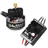 2205 2200KV Brushless Outrunner Motor with Mount and 30A Brushless ESC Electric Speed Controller for TRX4M 1/18 Remote Control Crawler Upgrade