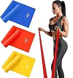 Haquno 3 Pack Exercise Resistance Bands Set with 3 Resistance Levels-1.5M/1.8M/2M Exercise Bands Resistance for Women and Man,Ideal for Strength Training, Yoga, Pilates