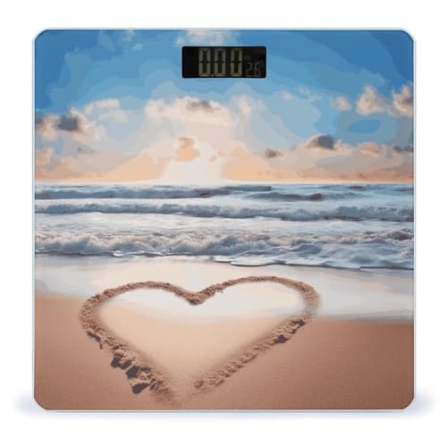 Báscula Digital de Baño Smart con Forma de Corazón miniatura 1