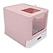 LAISANIM for Closed Cat Cats, Another Large Portable Style for Easy Cleaning (Pink)