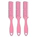 Produktbild Frcolor Haarschneider Kamm, Double Side Hair Schneiden Trimmer Kamm mit Edelstahl Klinge, 3er Pack (Pink)