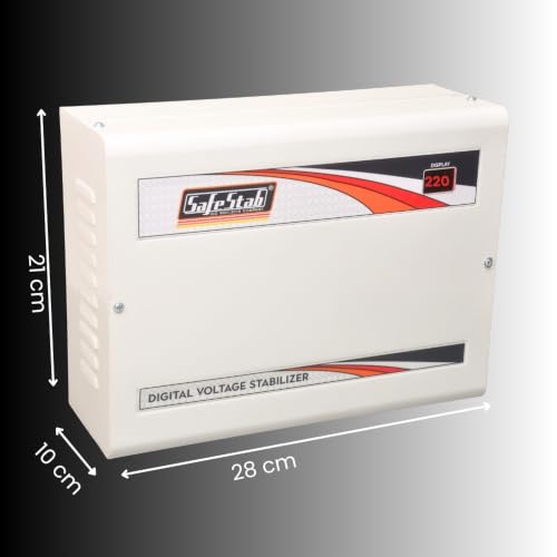 Image of WMT 400D Voltage Stabilizer for Up to 1.5 Ton Air Conditioner | 130V-300V Wide Working Range | Digital Display | High & Low Voltage Protection | Metal