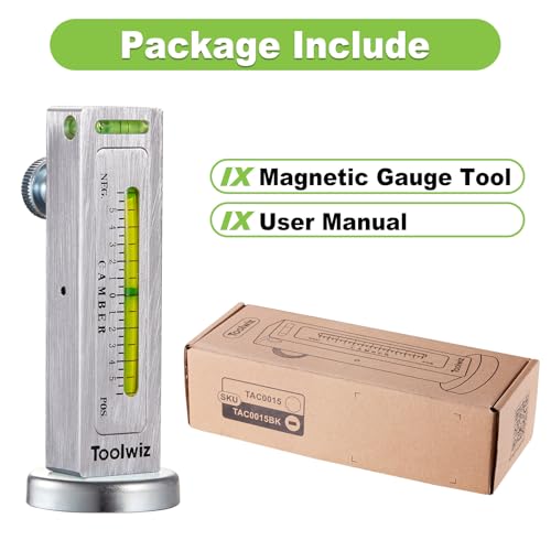 Magnetisch Ausrichtungssturzlehre, Kfz Achsvermessung Pkw Spur-, Sturzeinstellung Camber Castor Strebe Einstellwerkzeug Rad Ausrichtung, Gauge Tool Achsmessgerät von Universal Autos Lkw