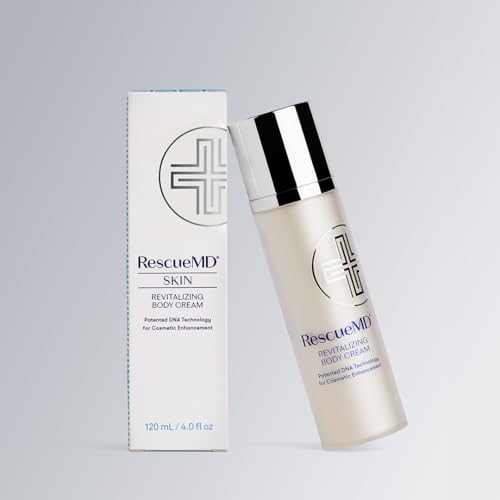 RescueMD Revitalizing Body Cream, Hydrating, Smoothing, Anti-Aging Body Treatment, 120mL