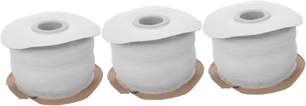 PLAFOPE 3rolls Fusible Non-Woven Interfacing Strip for Clothing and Projects Roll Center Line for Easy Alignment and Versatile Sewing Applications