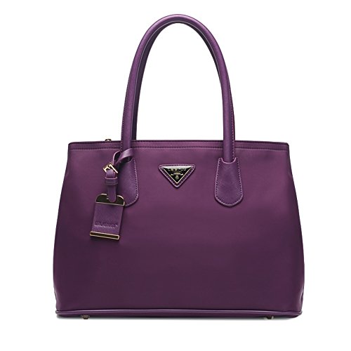 Grand sac vintage de mode pour dames en cuir marron chic