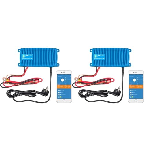 Victron Energy Blue Smart IP67 12-Volt 13 Amp 230V Batterie Ladegerät Bluetooth (CEE 7/7) (Packung mit 2)