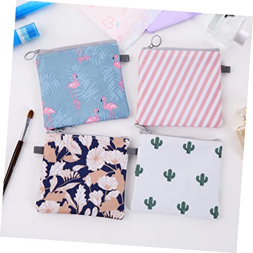 15 peças bolsa de armazenamento de absorventes higiênicos com zíper bolsas de troca bolsas de armaze