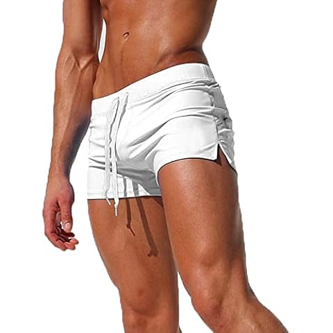 TMEOG Bañador Hombre Corto con Bolsillo y Cordón Cover
