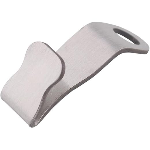 JAZZY PEARLS Helmet Hook Stainless Silver