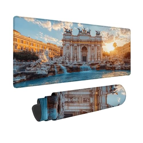 Tapis de souris XXL 80x40 cm coucher de soleil pour bureau