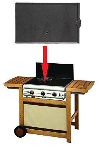 ALTIGASI Pièce de rechange originale – Plaque en fonte Barbecue Adelaide Gris 3 Woody – 46 x 30 cm
