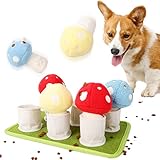 Schnüffelteppich Hundespielzeug, Quietschendes Welpenkauspielzeug, Interaktives Spielzeug für Hunde, Hide Treats Puzzle Hund Plüschtier Spielzeug