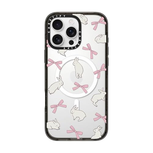 Coque iPhone 16 Pro Max CASETiFY Impact noir transparent compatible MagSafe