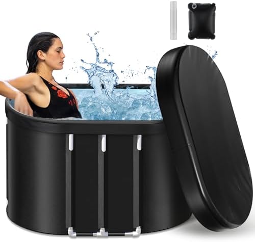 Aazon.co: Ice Bath Tub For Athletes For Cold Water Therapy, Portable Foldable Cold Plunge Tub