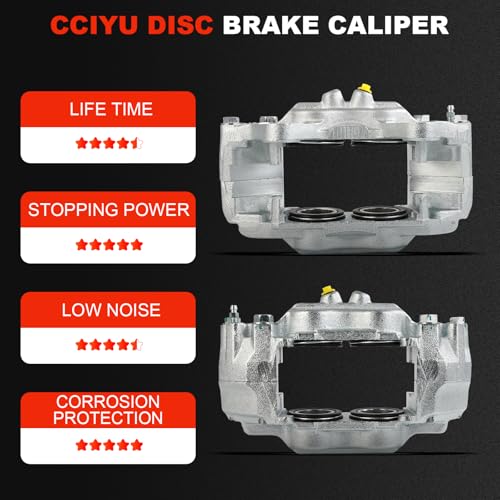 Image of cciyu Front Left & Right Brake Calipers Assembly 19-2767 19-2766 2003 2004 2005 2006 2007 2008 2009 For Lexus For GX470,2003 2004 2005 2006 2007 2008 2009 For Toyota For 4Runner