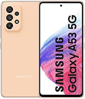 Samsung Galaxy A53 5G Mobile Phone SIM Free Android Smartphone 128 GB Peach