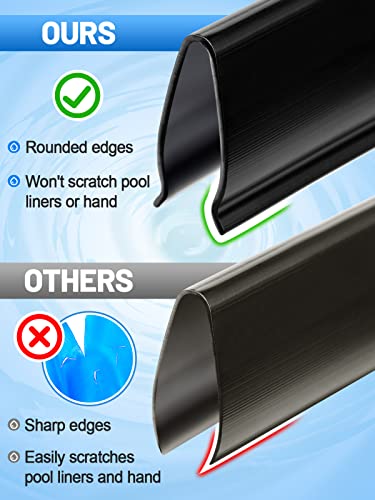 Biggun 45Pcs Coping Strips For Above Ground Pool Liners, Pe Swimming Pools Liner Clip Replacement Patch Kit For 27Ft Round Or 18 * 33Ft Oval Pool #TOP3