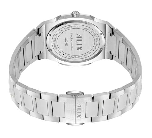 Image of ALIX AL2913 Men's Waterproof Multifunctional Stainless Steel Strap Quartz Analog Watch