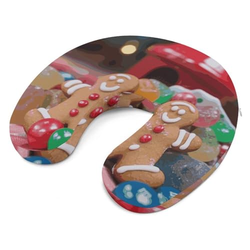 Almohada de viaje memory foam tamaño único tipo U miniatura 6