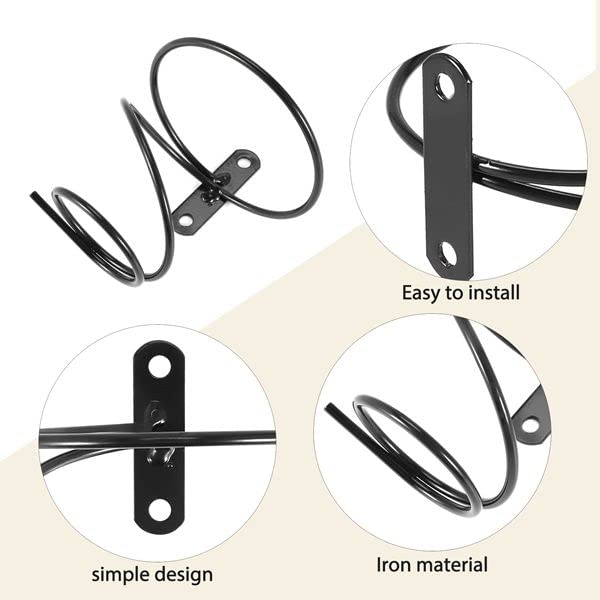 Scaffale Per Vino Da Parete - Set Di 6 Portabottiglie In Metallo, Design Salvaspazio - Foto 12