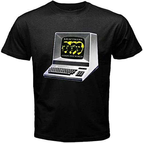 Photo de Kraftwerk Computer World Electro Men's Fashion Graphic Tee T-Shirt Black 3XL