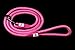 Comfortable & Shock Absorbing Pink 6ft Dog Rope Leash Feature Soft Hand Loop Great for Walking Running Hiking Climbing & Training Leash with Safety Reflective Stitching For Medium & Large Sized Dogs