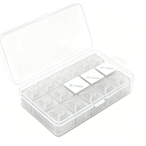 KLJ klebesockel für kabelbinder Transparent 50 Pack 20 X 20 mm für Heim Büro Industriell